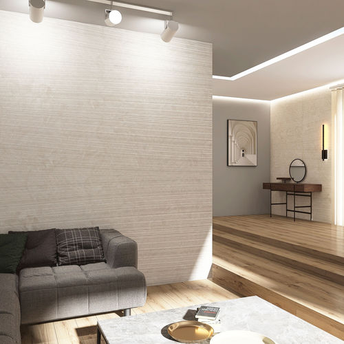 Moderne Tapete - SIMUN - rimura Srl - Leinen / Motiv / Holzoptik