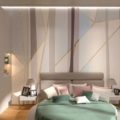 Moderne Tapete - AMETISTA - rimura Srl - Stoff / Glasfaser / Vinyl