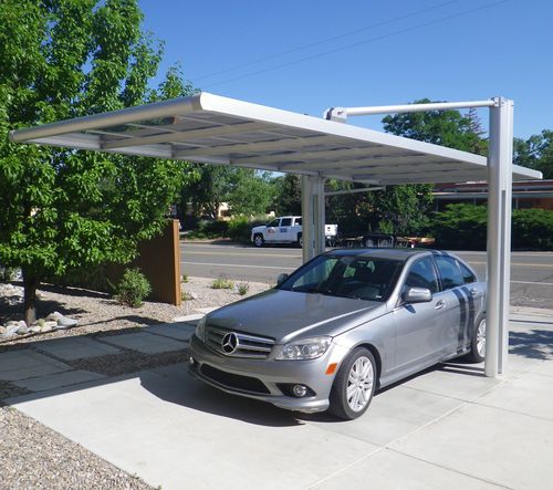 Aluminium-Carport - RSC series - TOYO BOEKI CO.,LTD. - Polycarbonat / Laminat / für Supermärkte