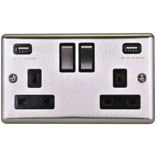 USB-Steckdose - 776 - GL - IT / Mehrfach / wandmontiert