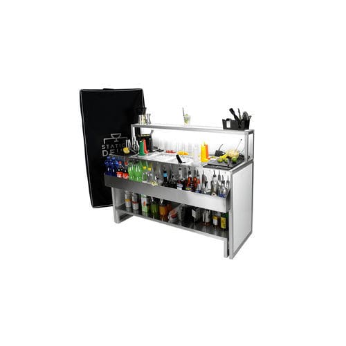 Bartheke - AURA 150 - Omega Station srl - für Cocktails / Aluminium / Edelstahl