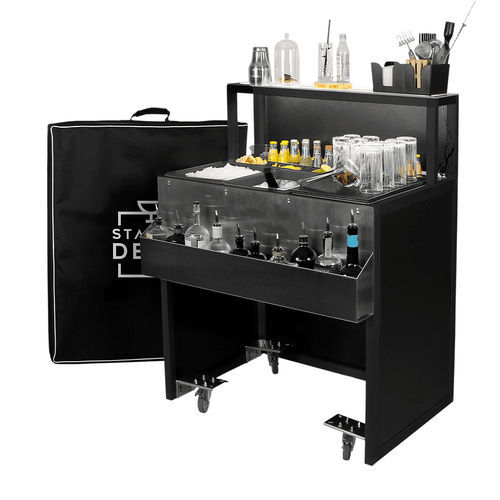 Bartheke - TITANO 90 - Omega Station srl - für Cocktails / Edelstahl / Aluminium