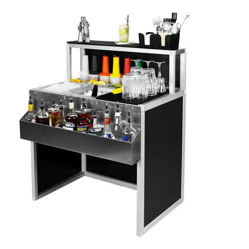 Bartheke - Basic 90 - Omega Station srl - für Cocktails / Aluminium / Edelstahl