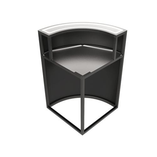 Bartheke - Deus 7 O111000 - Omega Station srl - Edelstahl / Aluminium / gebogen