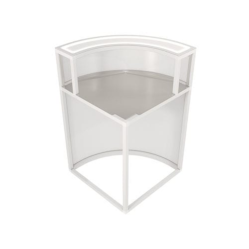 Bartheke - Deus 7 O112000 - Omega Station srl - Edelstahl / Aluminium / für Eckeinbau
