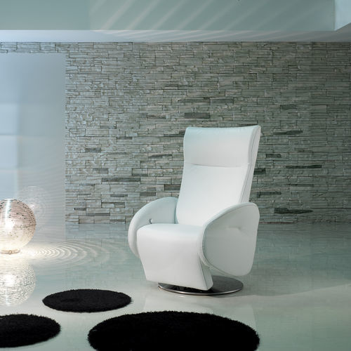 Moderner Relaxsessel - Champion - IL BENESSERE - Leder / Stoff / Holz