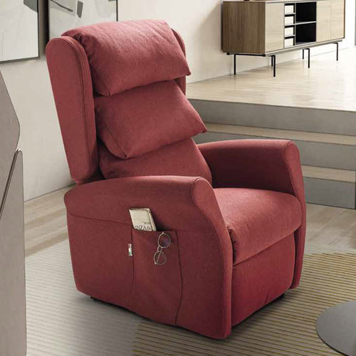 Moderner Relaxsessel - Carol - IL BENESSERE - Leder / Stoff / Eisen