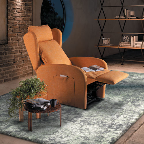 Moderner Relaxsessel - Giorgy - IL BENESSERE - Leder / Stoff / Holz
