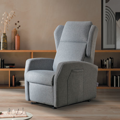 Moderner Relaxsessel - Lory - IL BENESSERE - Leder / Stoff / Eisen