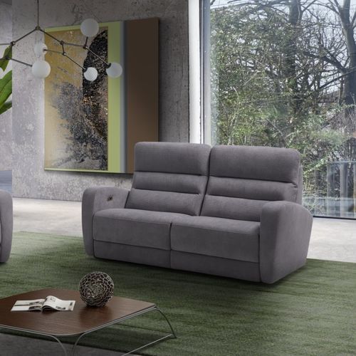 Modernes Sofa - Diego - IL BENESSERE - Stoff / Leder / mit Armlehnen