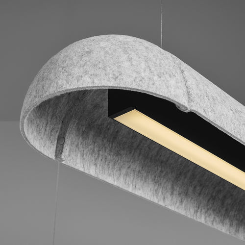 Akustikvlieslampe - TEAM - flexxica - Hänge / Stoff / Recyclingkunststoff