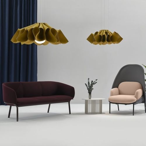 Akustikvlieslampe - IVY - flexxica - Hänge / Metall / Stoff