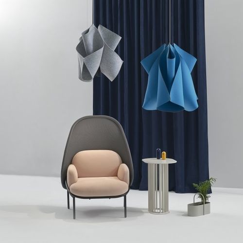 Akustikvlieslampe - LILY - flexxica - Hänge / Stoff / Filz