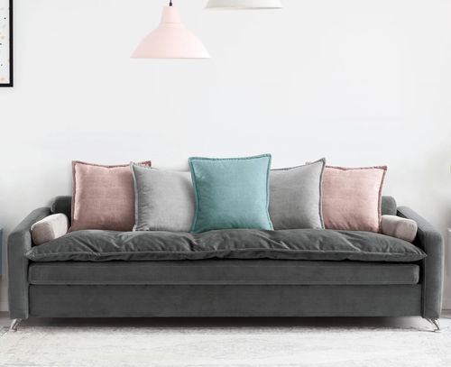 Bettsofa - TRANSVERSAL - FRANCEBANON - modern / Stoff / mit Armlehnen