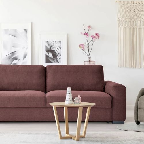 Moderner Beistelltisch - 505 - FRANCEBANON - MDF / Gestell aus Massivholz / rund