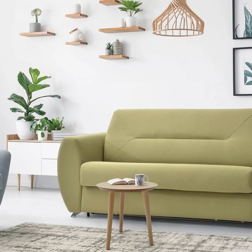 Moderner Beistelltisch - 510 - 520 - FRANCEBANON - MDF / Gestell aus Buche / rund