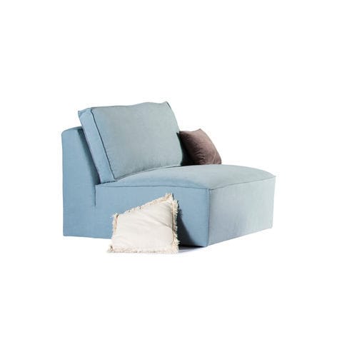 Moderner Kaminsessel - Albi - HOME SPIRIT - Stoff / Buche / Polster