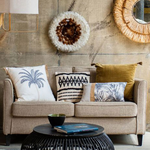 Modernes Sofa - AUSTIN - HOME SPIRIT - Stoff / mit Armlehnen / mit Kissen