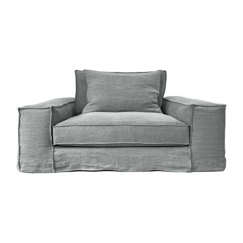 Moderner Sessel - COLOGNE - HOME SPIRIT - Stoff / Buche / mit abnehmbarem Kissen