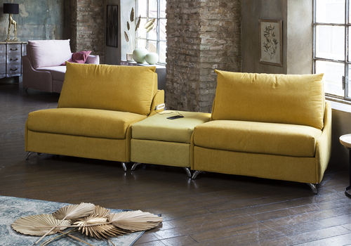 Modulsofa - SIMBA - CONFORPLUS - Bett / modern / Stoff
