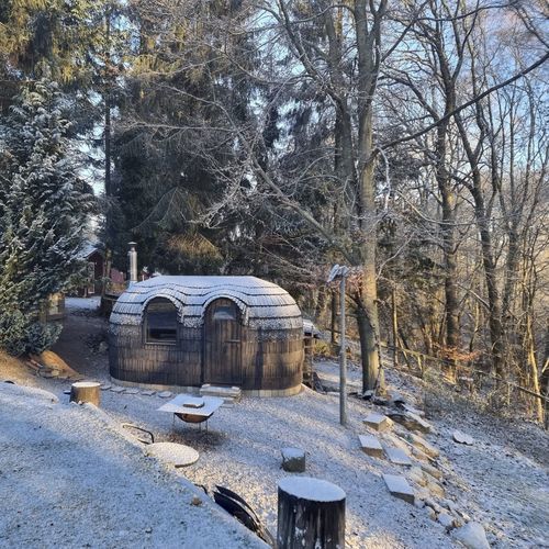 Elektrische Sauna - DOUBLE IGLUSAUNA - Iglucraft OÜ - für Wellnesscenter / Holz / für den Außenbereich
