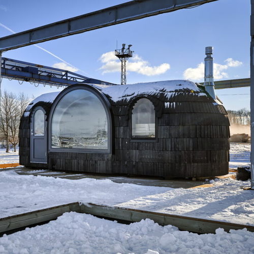 Elektrische Sauna - PANORAMIC - Iglucraft OÜ - für Wellnesscenter / Holz / für den Außenbereich
