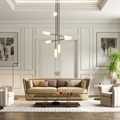 Modernes Sofa - Cocktail - Stylish Club - Stoff / mit Armlehnen / mit abnehmbarem Kissen