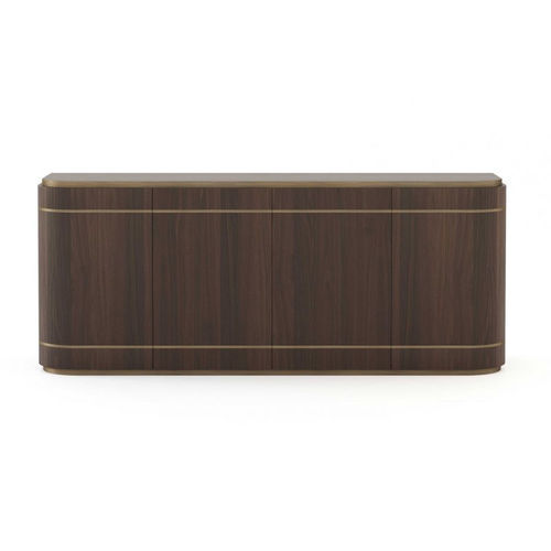 Modernes Sideboard - Elea - Stylish Club - Holzfurnier / Bronze / mit Regal