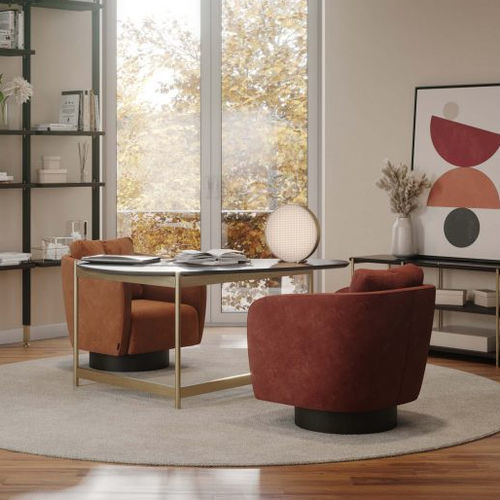 Moderner Sessel - Her - Stylish Club - Stoff / mit abnehmbarem Kissen / grau