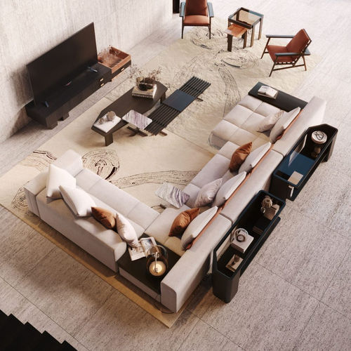 Modulsofa - Margem - Stylish Club - modern / für Wohnzimmer / Stoff