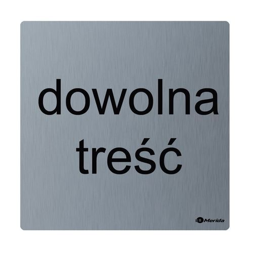 Tür-Piktogramm / Türen - GSM011 - Merida. Sp. z o.o. - aus satiniertem Edelstahl / zum Kleben / für sanitäre Anlagen