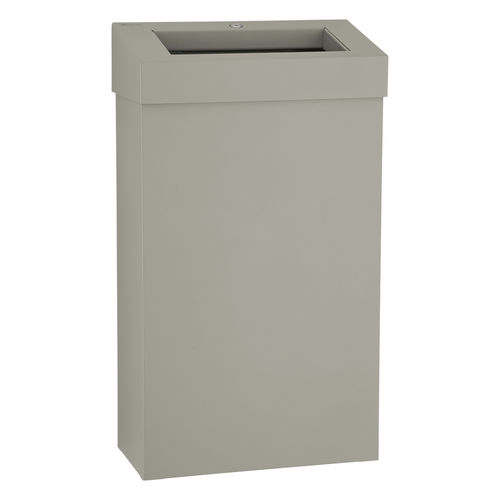 Hygienischer Abfallbehälter - STELLA SLIM KSJ106 - Merida. Sp. z o.o. - Edelstahl / pulverbeschichteter Stahl / mit Deckel