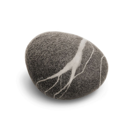 Modernes Sitzkissen - EAST - Katsu Stones - Wolle / andere Formen / handgefertigt