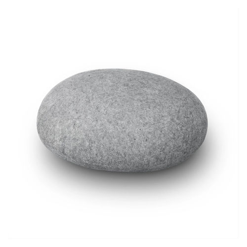 Modernes Sitzkissen - SOLID - Katsu Stones - Wolle / rund / handgefertigt