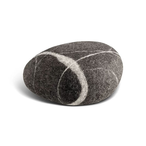 Modernes Sitzkissen - PEACE - Katsu Stones - Wolle / andere Formen / handgefertigt