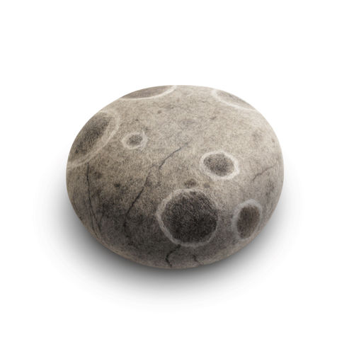 Modernes Sitzkissen - ASTRO - Katsu Stones - Wolle / rund / handgefertigt