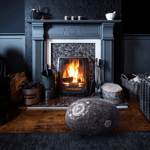 Modernes Sitzkissen - SCANDINAVIAN MOSS - Katsu Stones - Wolle / rund / handgefertigt