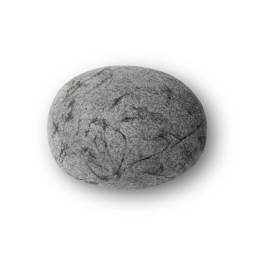 Modernes Sitzkissen - NORD - Katsu Stones - Wolle / oval / handgefertigt