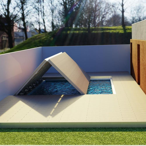 Hub-Poolabdeckung - Proruper - Unipessoal, Lda - Latten / automatisch / Sicherheit