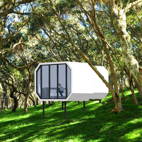 Fertigbau-Mikrohaus - SLIDES S-14 - Free Home - modern / Stahl / Aluminium