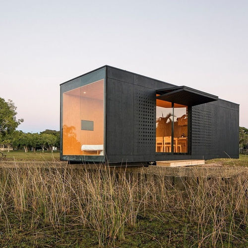 Fertigbau-Mikrohaus - PODS P-22 - Free Home - modern / Stahl / Aluminium