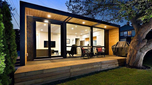Fertigbau-Mikrohaus - PODS P-15 - Free Home - modern / Stahl / Aluminium
