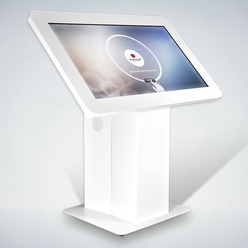 Infosäule mit Touchscreen - ELC 40 - DYMENSION - für den Innenraum / bodenstehend / 42"