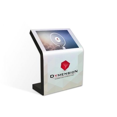 Infosäule mit Touchscreen - HOME 42 - DYMENSION - für den Innenraum / bodenstehend