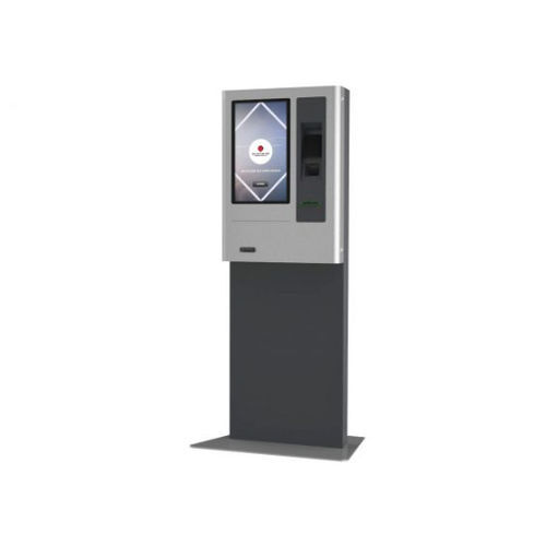 Infosäule für Restaurants - Ice - DYMENSION - für den Innenraum / bodenstehend / mit Touchscreen