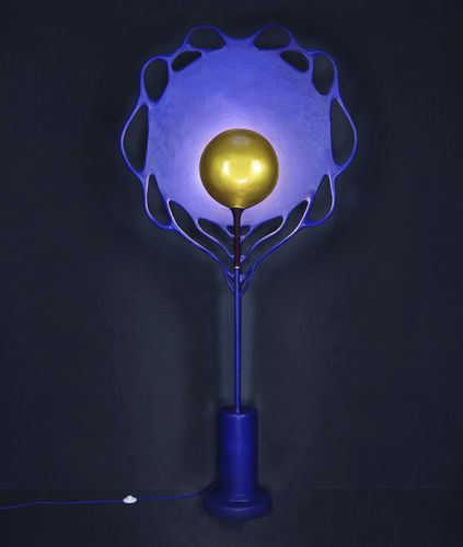 Stehleuchte - BLEU ROCOCO - JOËL BARTZ - Ton / modern / mit Kabel