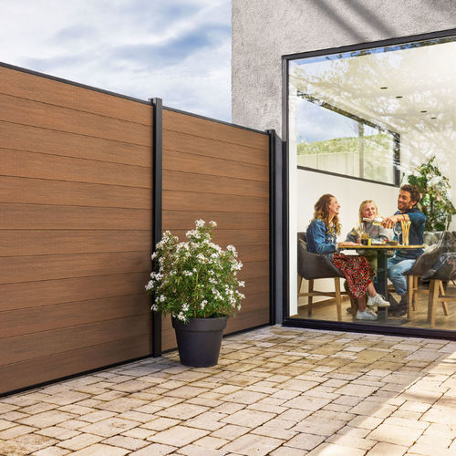 Lamellenzaun - coextrudée - GARDENODE - für Wohnhaus / zur beruflichen Nutzung / Verbundholz