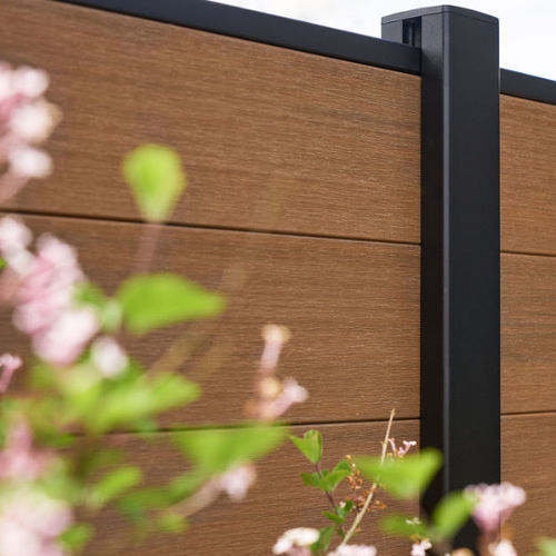 Aluminium-Zaunpfosten - Equinox 80x80 - GARDENODE - modern / für Privatgebrauch / für professionellen Einsatz