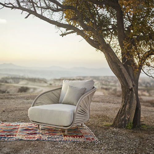 Design-Sessel - BARLA  - Yaaz - Sunbrella® / Aluminium / Kordel