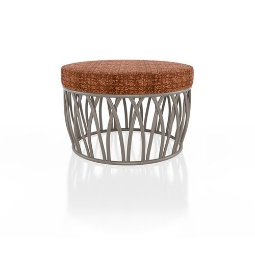 Design-Sitzkissen - KORU R - Yaaz - Aluminium / Sunbrella® / rund
